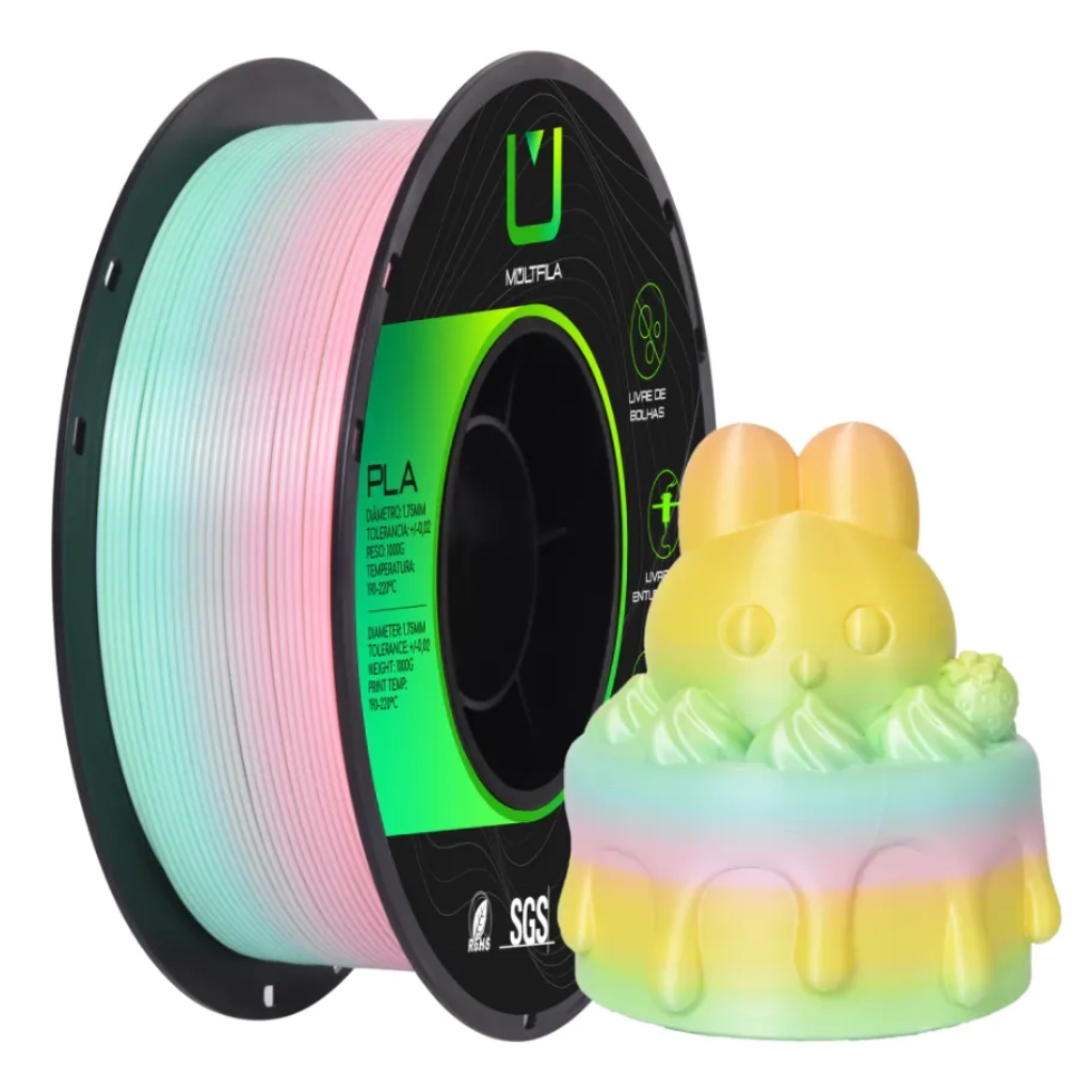 FILAMENTO PLA SILK RAINBOW 1 FADA