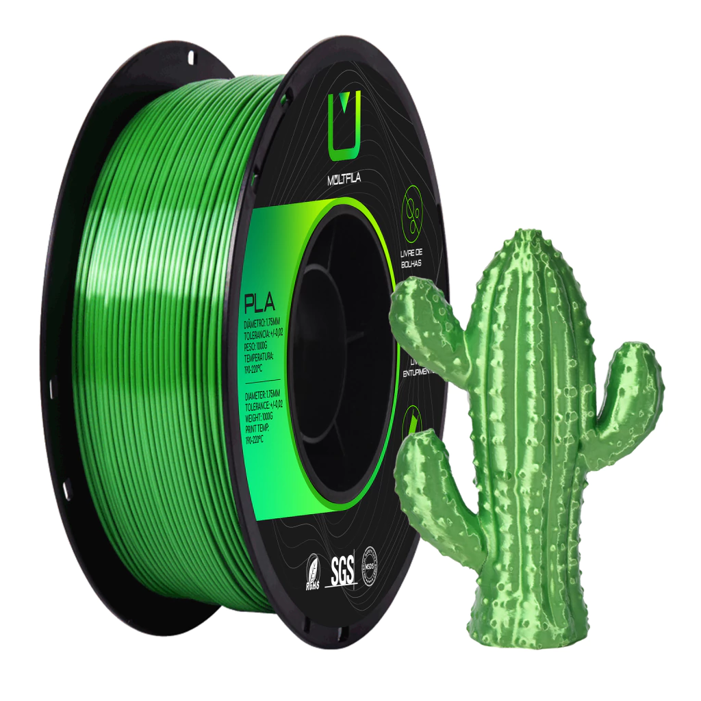 FILAMENTO PLA SILK VERDE