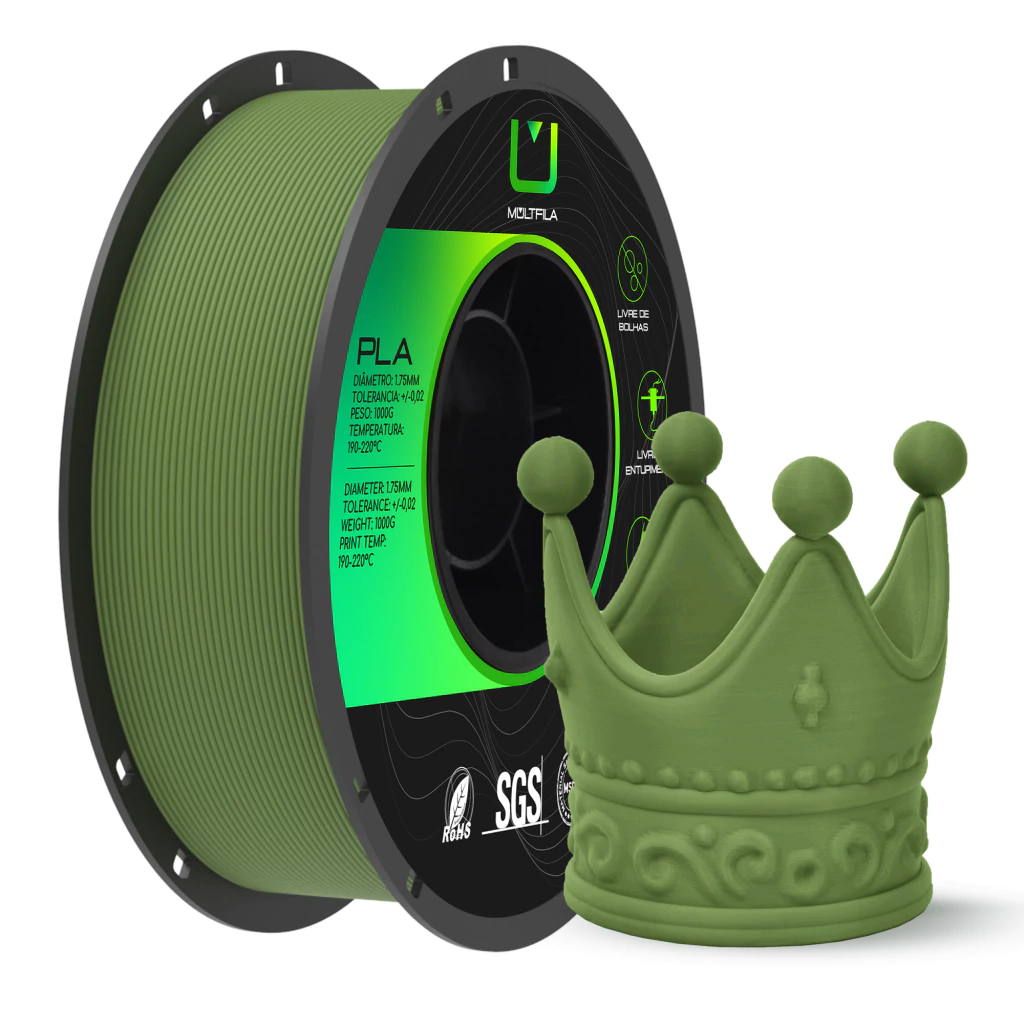 FILAMENTO PLA MATTE VERDE MILITAR