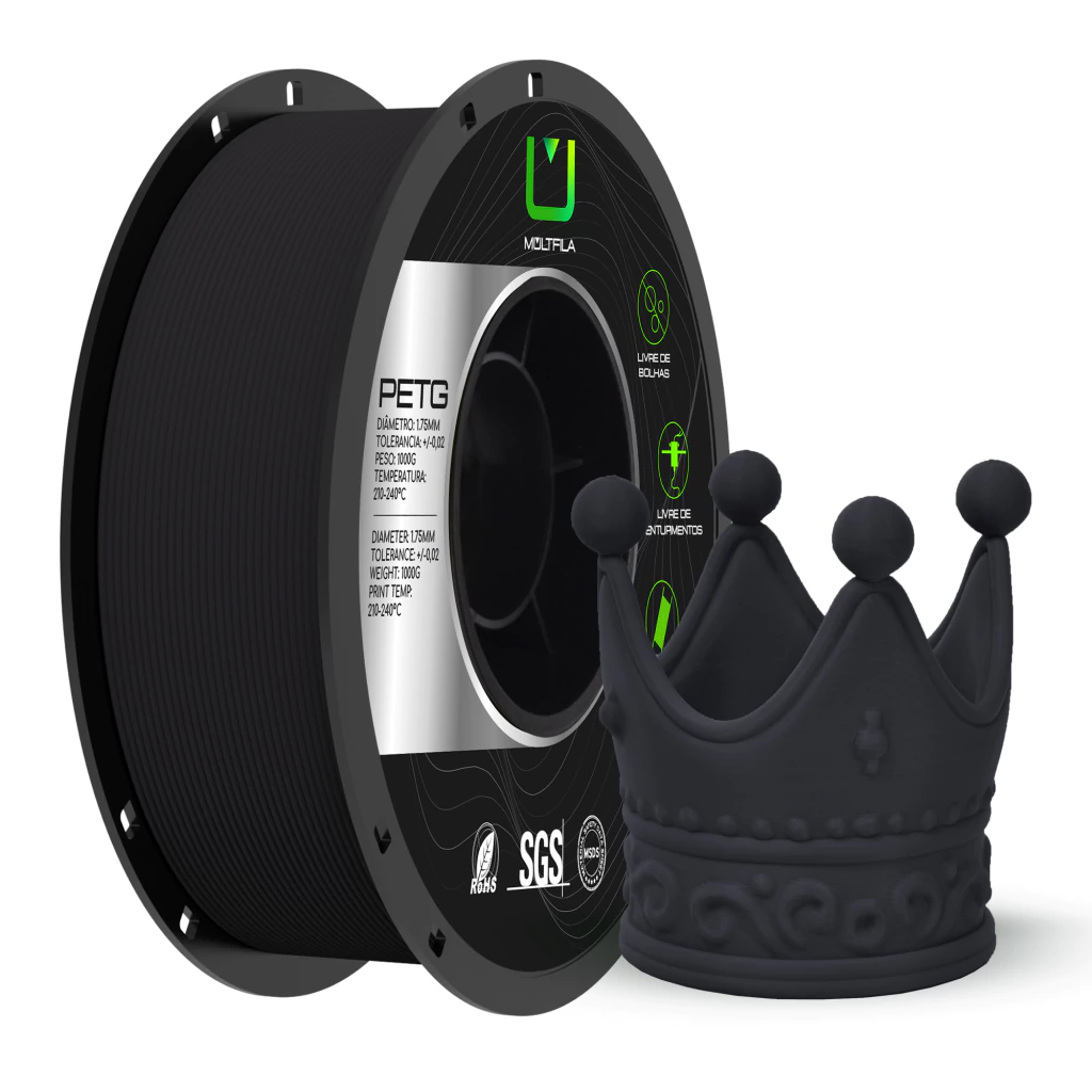 FILAMENTO PETG MATTE PRETO