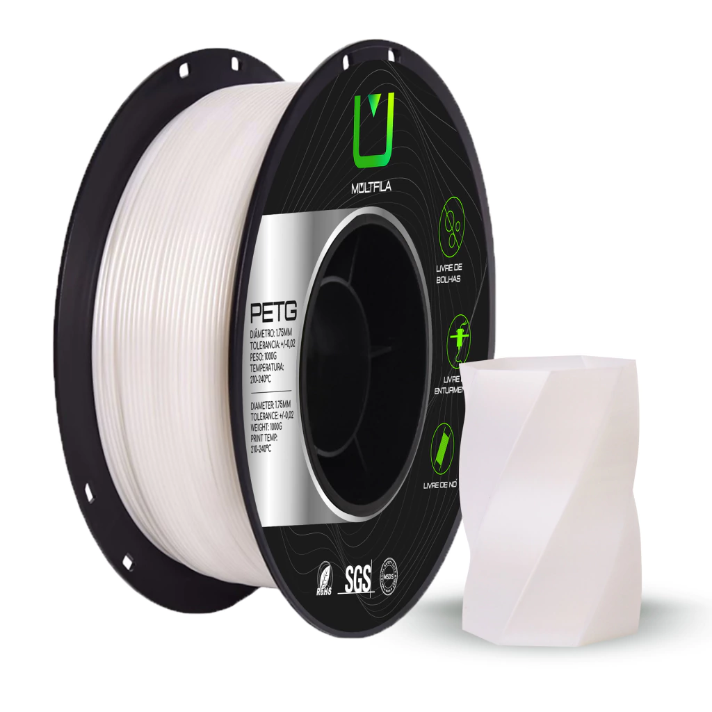 FILAMENTO PETG BRANCO PEROLADO