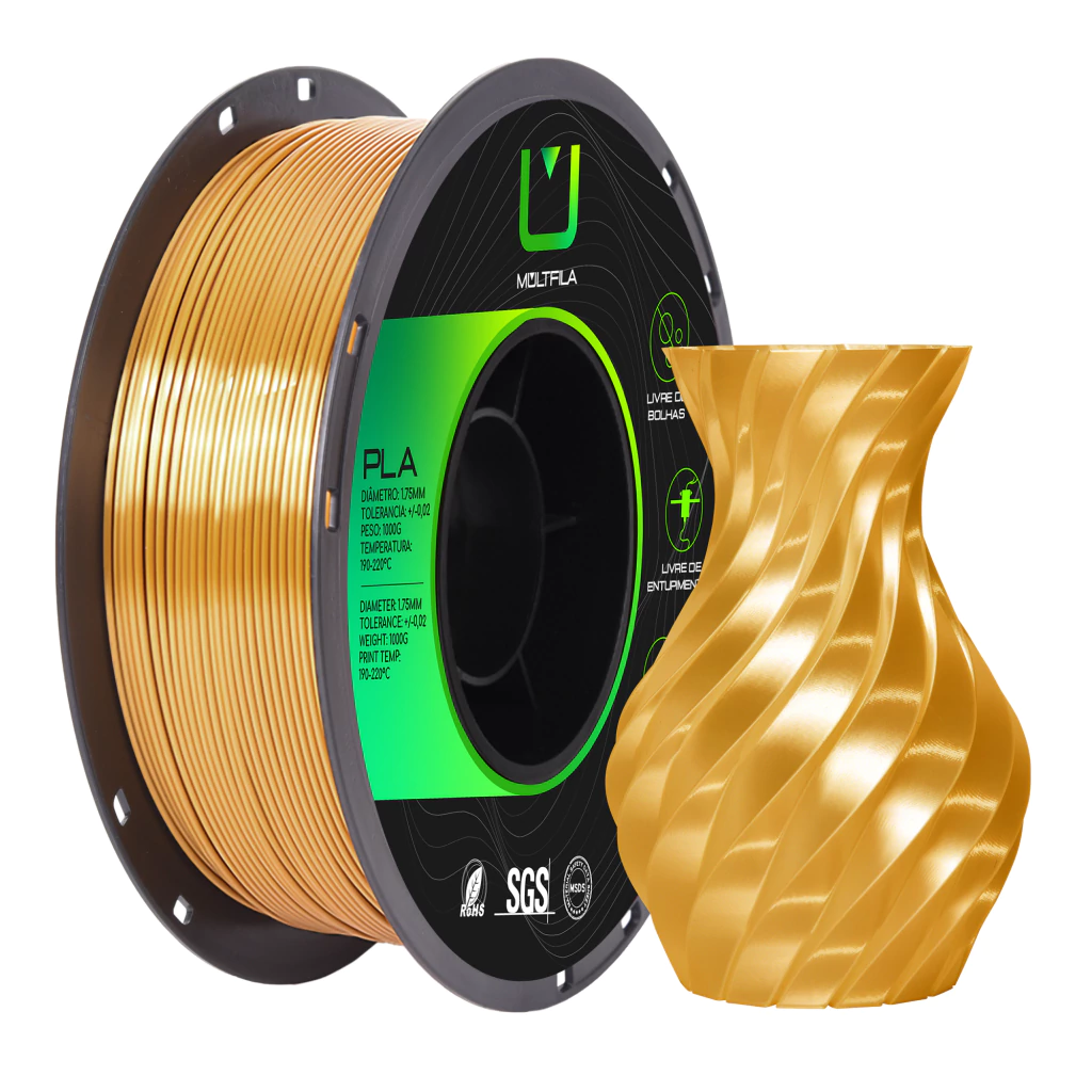 FILAMENTO PLA SILK OURO ENVELHECIDO