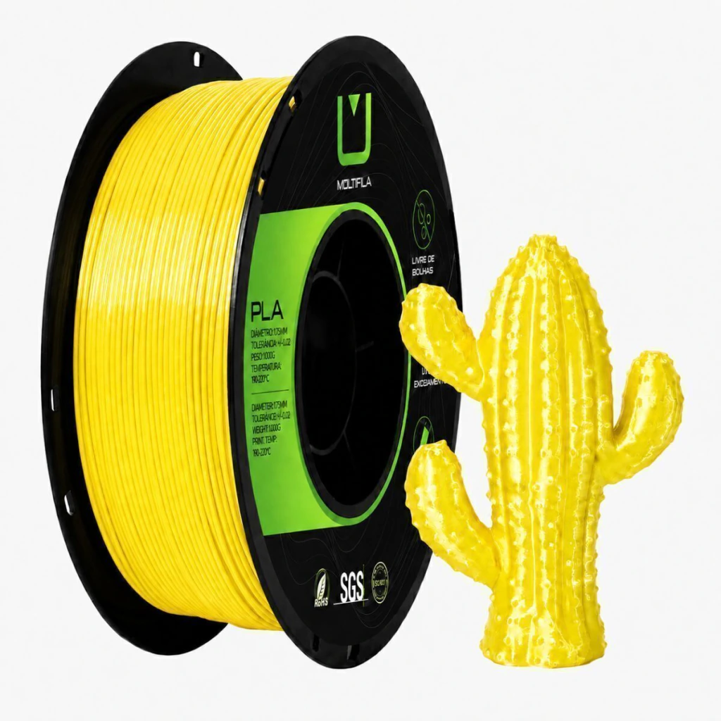 FILAMENTO PLA SILK AMARELO