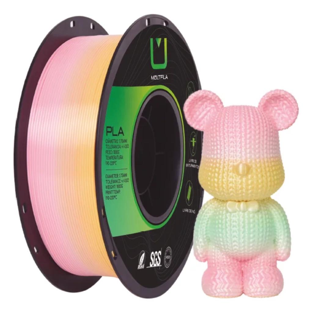 FILAMENTO PLA SILK RAINBOW SWEET