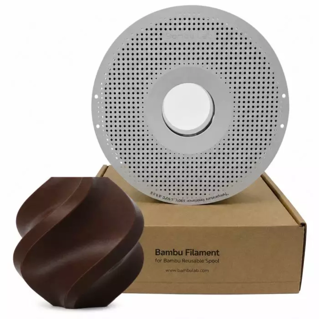 FILAMENTO PETG BASIC MARROM ESCURO BAMBU LAB