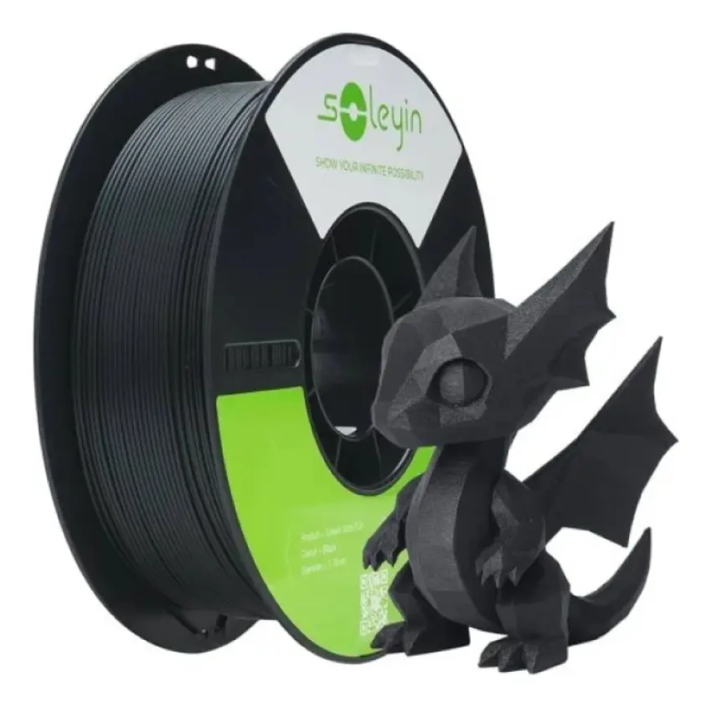 FILAMENTO PLA MATTE PRETO SOLEYIN ULTRA