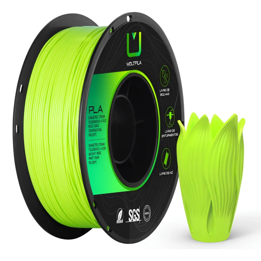 FILAMENTO PLA SILK VERDE LIMAO