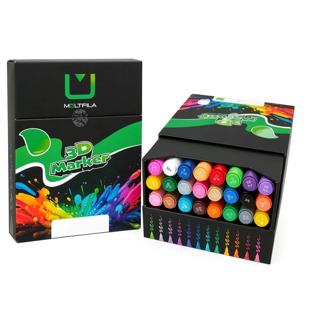 KIT C/24 CANETAS MARCADORAS COLORIDAS