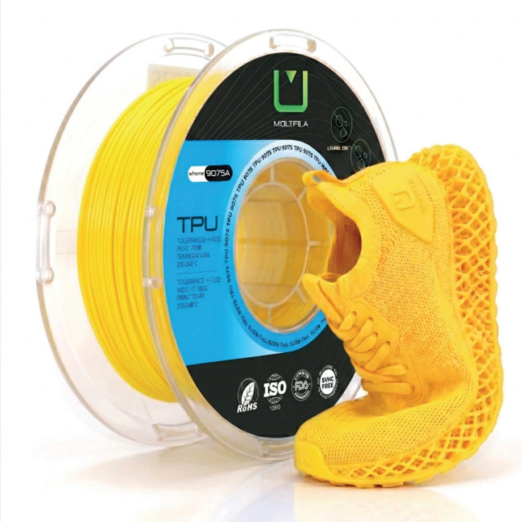 FILAMENTO TPU 9075 AMARELO