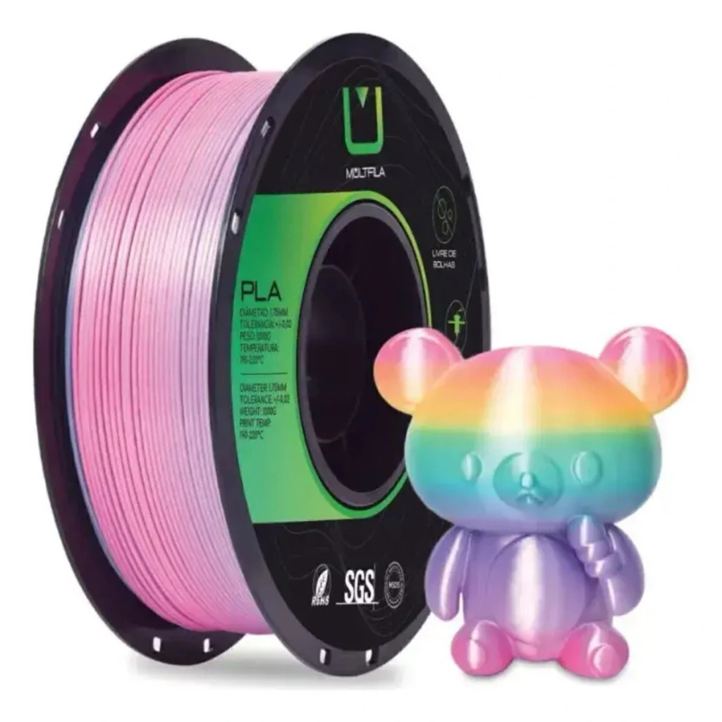 FILAMENTO PLA SILK RAINBOW UNICORN
