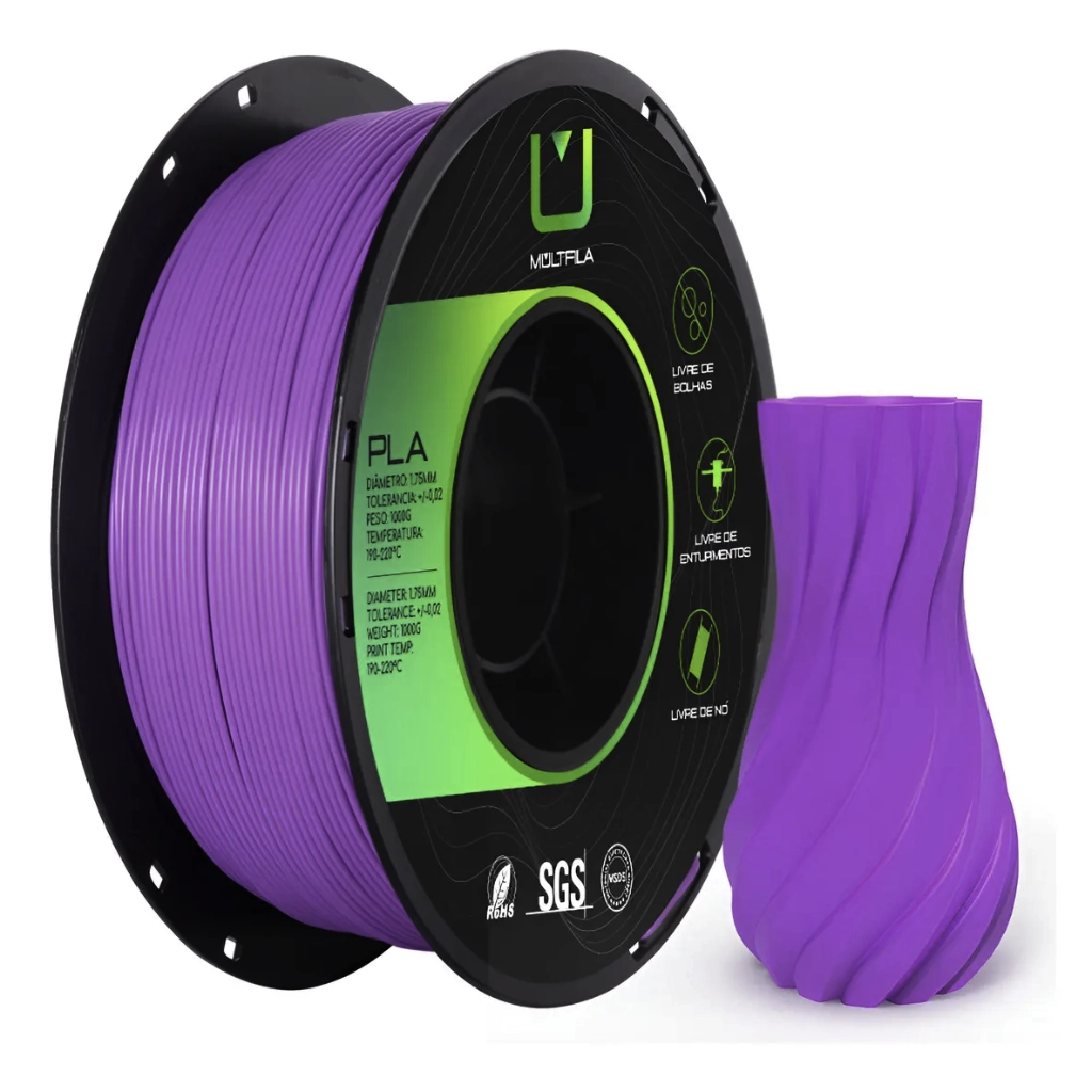 FILAMENTO PLA SILK VIOLETA REAL