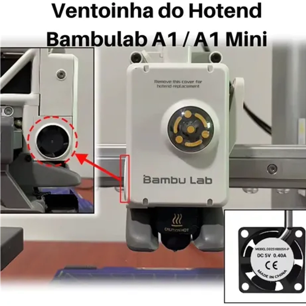 COOLER 2510 HOTEND BAMBULAB A1 A1M X1 P1